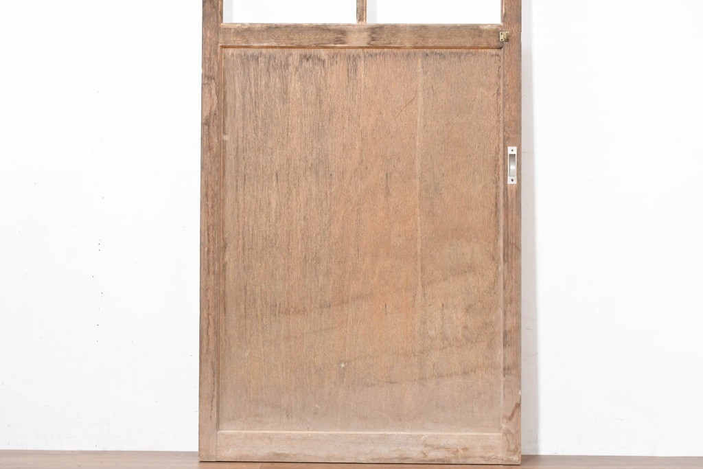 ヴィンテージ建具　昭和後期　高さ216㎝の背高サイズ!　シンプルなガラス戸1枚　(R-083732)