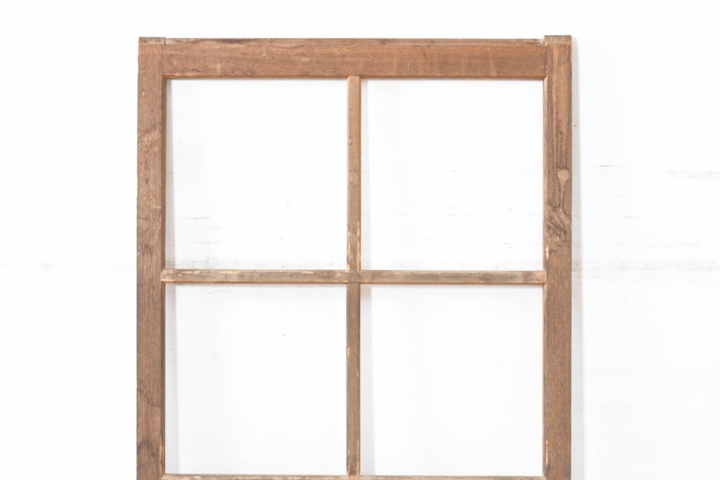 ヴィンテージ建具　昭和後期　高さ216㎝の背高サイズ!　シンプルなガラス戸1枚　(R-083732)