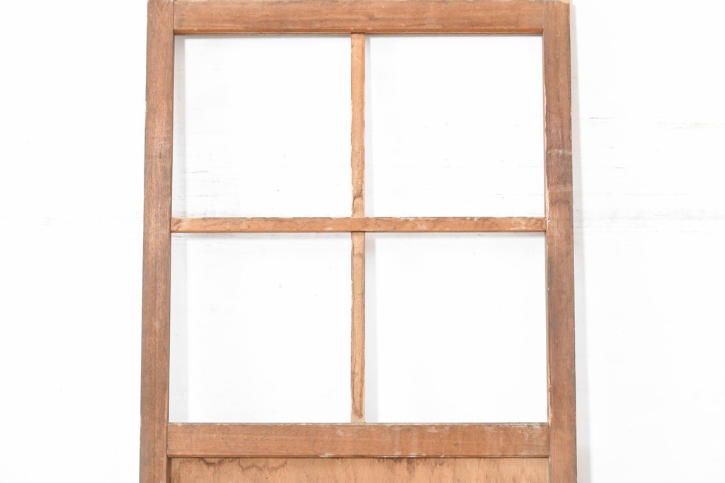ヴィンテージ建具　昭和後期　高さ216㎝の背高サイズ!　シンプルなガラス戸1枚　(R-083732)