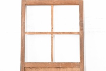 ヴィンテージ建具　昭和後期　高さ216㎝の背高サイズ!　シンプルなガラス戸1枚　(R-083732)