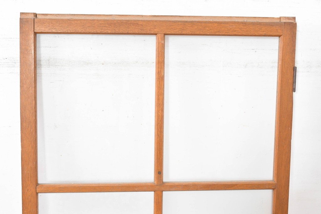 ヴィンテージ建具　昭和中期　素朴な佇まいが魅力の型板ガラス入り扉1枚　(R-083734)