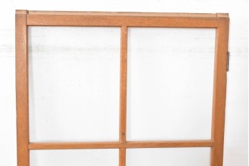 ヴィンテージ建具　昭和中期　素朴な佇まいが魅力の型板ガラス入り扉1枚　(R-083734)