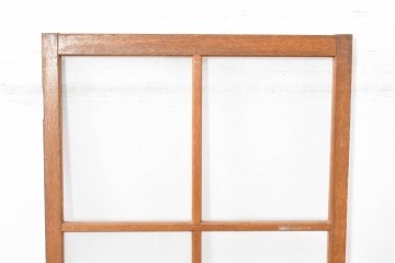 ヴィンテージ建具　昭和中期　素朴な佇まいが魅力の型板ガラス入り扉1枚　(R-083734)