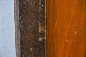 ヴィンテージ建具　昭和中期　デザインガラス入りのレトロなガラス扉1枚　(R-083735)