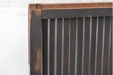 和製アンティーク　格子戸リメイク　落ち着いた空間づくりに最適な衝立て(パーテーション、衝い立て、つい立て、間仕切り、折り畳み、建具)(R-083736)