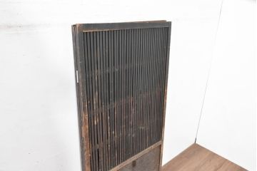 和製アンティーク　格子戸リメイク　落ち着いた空間づくりに最適な衝立て(パーテーション、衝い立て、つい立て、間仕切り、折り畳み、建具)(R-083736)