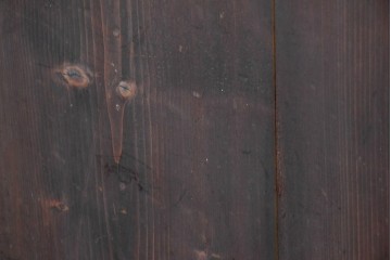 アンティーク建具　明治大正期　古い木味のガラス入り格子戸4枚セット　(R-083737)