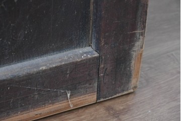 アンティーク建具　明治期　落ち着いた木肌が味わい深い帯戸2枚セット　(R-083738)