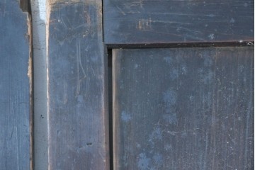アンティーク建具　明治期　落ち着いた木肌が味わい深い帯戸2枚セット　(R-083738)