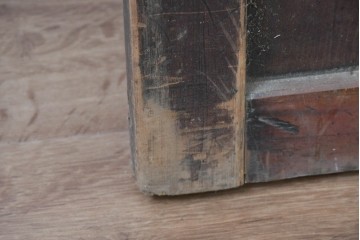 アンティーク建具　明治期　落ち着いた木肌が味わい深い帯戸2枚セット　(R-083738)