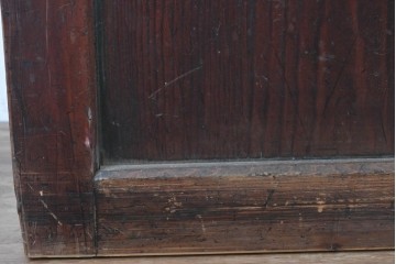 アンティーク建具　明治期　落ち着いた木肌が味わい深い帯戸2枚セット　(R-083738)