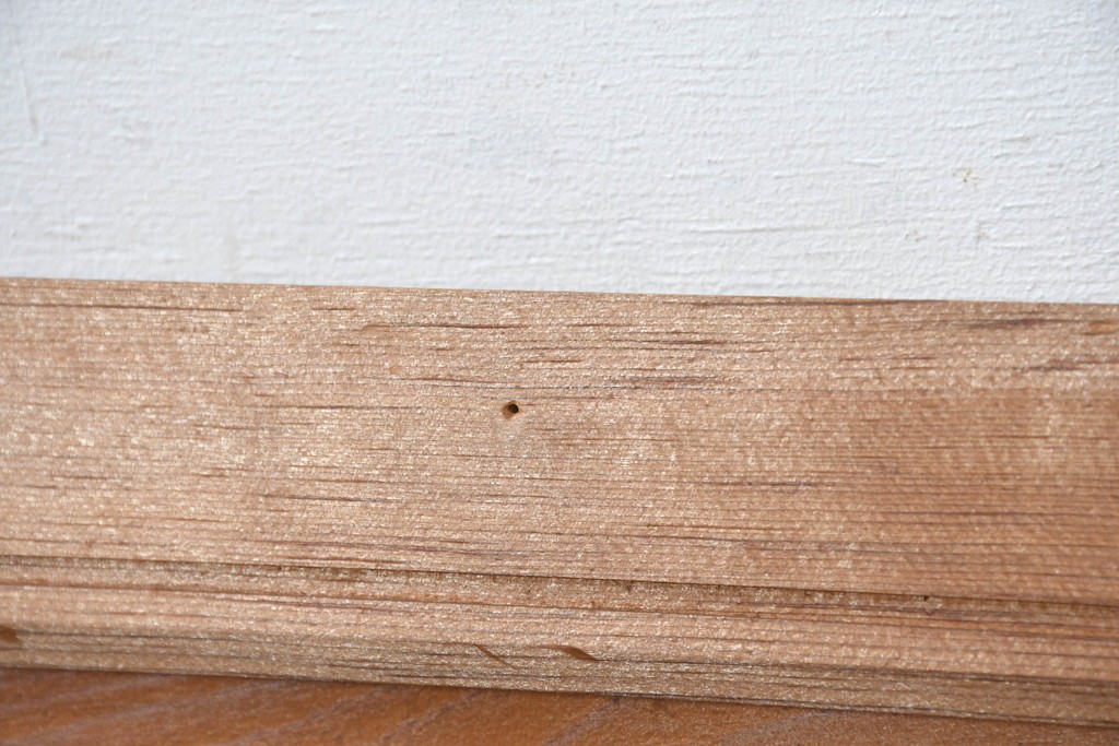 和製ヴィンテージ　昭和中期　松竹梅の縁起物の両面彫刻を施した欄間2枚セット　(R-083739)