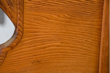 和製ヴィンテージ　昭和中期　松竹梅の縁起物の両面彫刻を施した欄間2枚セット　(R-083739)