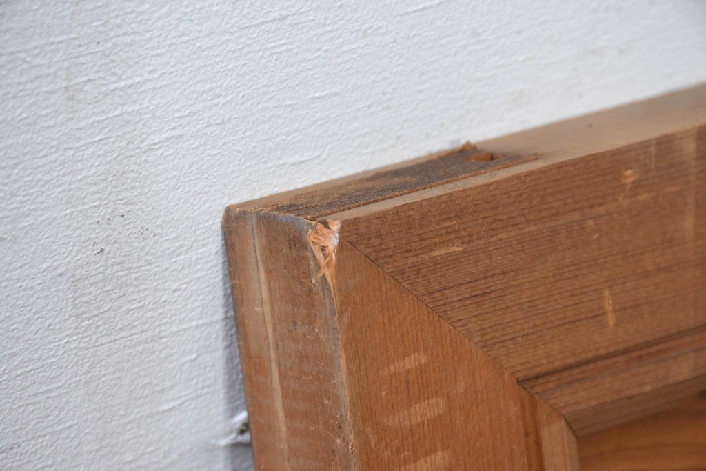 和製ヴィンテージ　昭和中期　松竹梅の縁起物の両面彫刻を施した欄間2枚セット　(R-083739)