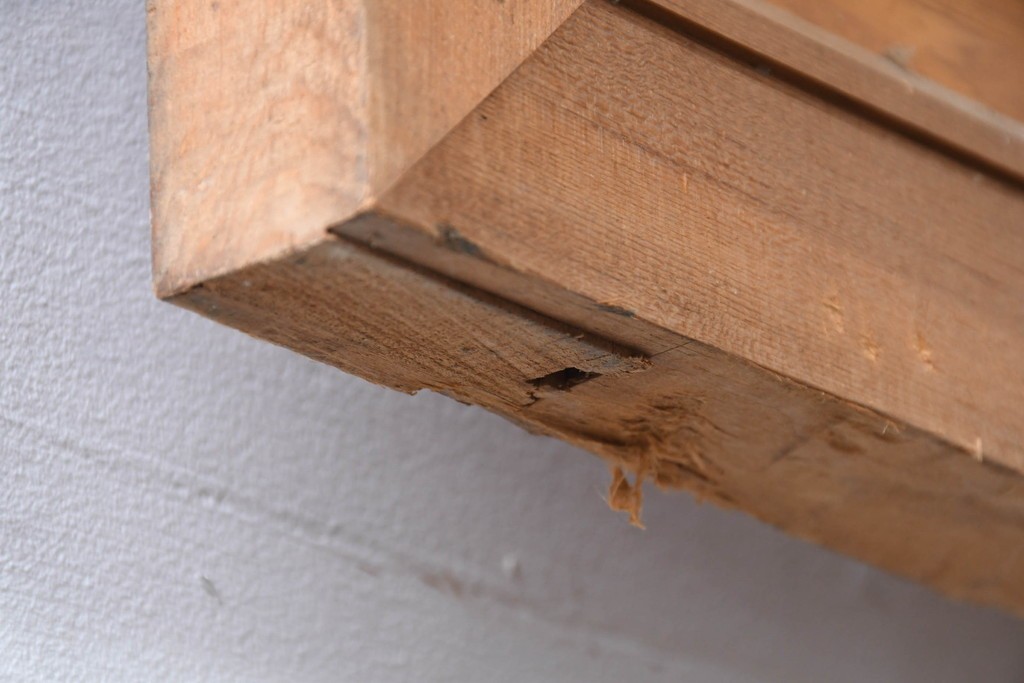 和製ヴィンテージ　昭和中期　松竹梅の縁起物の両面彫刻を施した欄間2枚セット　(R-083739)