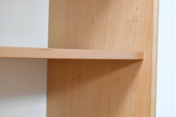 デンマークビンテージ　ビーチ材　シンプルなデザインがお部屋に馴染みやすいオープンシェルフ(本棚、ブックシェルフ、オープンラック、収納棚、飾り棚、ヴィンテージ、北欧)(R-083744)