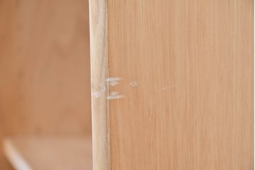デンマークビンテージ　ビーチ材　シンプルなデザインがお部屋に馴染みやすいオープンシェルフ(本棚、ブックシェルフ、オープンラック、収納棚、飾り棚、ヴィンテージ、北欧)(R-083744)