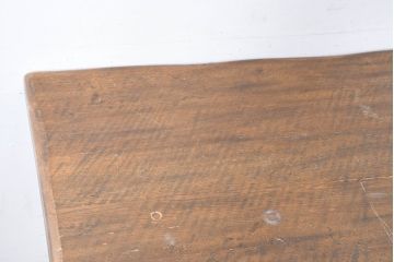 中古　希少な廃番品　葉山ガーデン取り扱い　オーク材　アンティーク調　大振りサイズの重厚な佇まいが魅力のリフェクトリーテーブル(ダイニングテーブル、食卓、4人掛け、6人掛け、4人用、6人用)(R-083752)