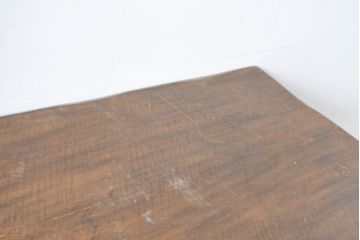 中古　希少な廃番品　葉山ガーデン取り扱い　オーク材　アンティーク調　大振りサイズの重厚な佇まいが魅力のリフェクトリーテーブル(ダイニングテーブル、食卓、4人掛け、6人掛け、4人用、6人用)(R-083752)