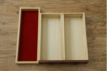 中古　美品　民芸家具　様々な使い方ができる!左右入れ替え可能な組み立て式両袖机　(R-083753)
