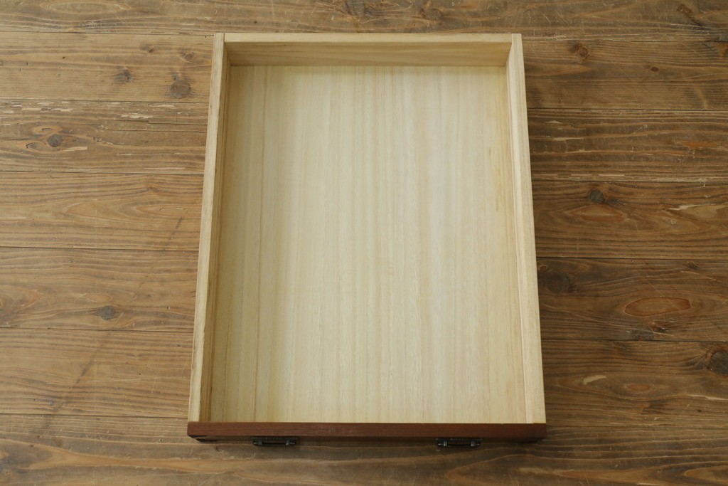 中古　美品　民芸家具　様々な使い方ができる!左右入れ替え可能な組み立て式両袖机　(R-083753)