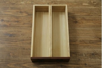 中古　美品　民芸家具　様々な使い方ができる!左右入れ替え可能な組み立て式両袖机　(R-083753)