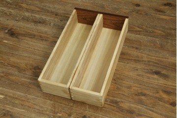 中古　美品　民芸家具　様々な使い方ができる!左右入れ替え可能な組み立て式両袖机　(R-083753)