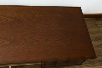 中古　美品　民芸家具　様々な使い方ができる!左右入れ替え可能な組み立て式両袖机　(R-083753)