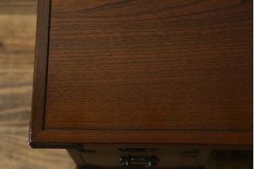 中古　美品　民芸家具　様々な使い方ができる!左右入れ替え可能な組み立て式両袖机　(R-083753)