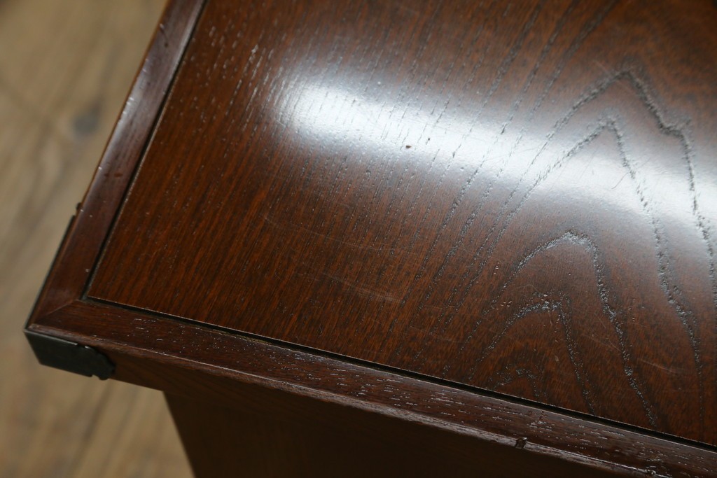 中古　美品　民芸家具　様々な使い方ができる!左右入れ替え可能な組み立て式両袖机　(R-083753)