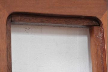 中国ビンテージ　花梨(カリン)材　細部までこだわりを感じる重厚な佇まいの長椅子(木製ベンチ、アームベンチ、板座チェア、長イス、3P、3人掛け、三人掛けソファ、ヴィンテージ)(R-083754)