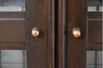 中古　美品　高級品　モリシゲ(MORISHIGE/森繁)　落ち着きのある和モダンデザインが魅力的な三面ガラスキャビネット(ガラスケース、ショーケース、収納棚、戸棚、飾り棚、陳列棚、店舗什器)(定価約70万円)(R-083757)