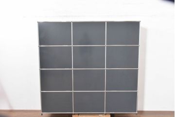 中古　美品　スイス　USMハラー(USM Haller)　洗練されたデザインで収納と美観を両立させるオープンラック(キャビネット、収納棚、飾り棚、陳列棚、店舗什器)(定価約60万円)(R-083761)