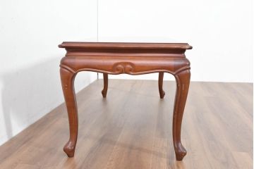 中古　美品　maruni(マルニ木工)　マキシマムシリーズ　緩やかな猫脚と上品な佇まいが魅力のセンターテーブル(ローテーブル、リビングテーブル)(定価約25万円)(R-083765)