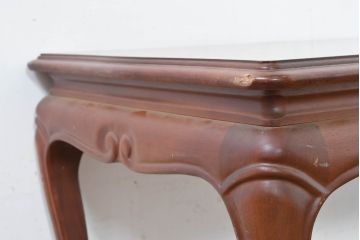 中古　美品　maruni(マルニ木工)　マキシマムシリーズ　緩やかな猫脚と上品な佇まいが魅力のセンターテーブル(ローテーブル、リビングテーブル)(定価約25万円)(R-083765)