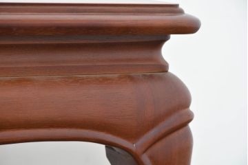 中古　美品　maruni(マルニ木工)　マキシマムシリーズ　緩やかな猫脚と上品な佇まいが魅力のセンターテーブル(ローテーブル、リビングテーブル)(定価約25万円)(R-083765)