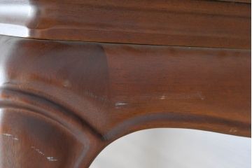 中古　美品　maruni(マルニ木工)　マキシマムシリーズ　緩やかな猫脚と上品な佇まいが魅力のセンターテーブル(ローテーブル、リビングテーブル)(定価約25万円)(R-083765)