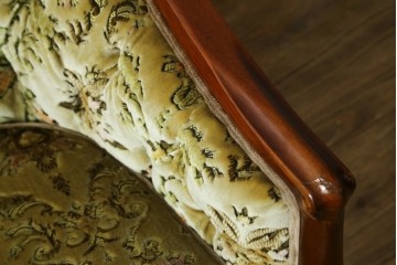中古　美品　maruni(マルニ木工)　Maximum(マキシマム)シリーズ　1人掛けソファとオットマンセット　定価約30万円　(R-083767)