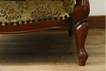 中古　美品　maruni(マルニ木工)　Maximum(マキシマム)シリーズ　1人掛けソファとオットマンセット　定価約30万円　(R-083767)