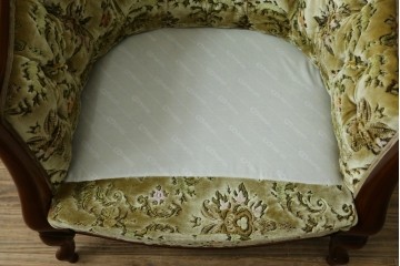 中古　美品　maruni(マルニ木工)　Maximum(マキシマム)シリーズ　1人掛けソファとオットマンセット　定価約30万円　(R-083767)
