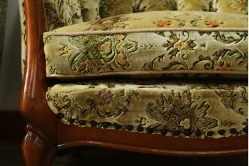 中古　美品　maruni(マルニ木工)　Maximum(マキシマム)シリーズ　1人掛けソファ2脚セット　定価(2脚合計)約42万円　(R-083768)