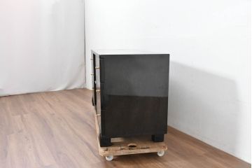 中古　美品!!　国産職人手作り　高級家具　鏡面仕上げのシックなテレビボード(テレビ台、リビングボード、収納棚、戸棚、サイドキャビネット)(R-083773)