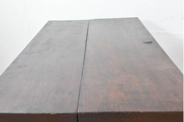 アジアンビンテージ　欅(ケヤキ)材　松材　アンティーク調　オリエンタルな雰囲気を醸し出す豆びつ(韓国、豆櫃、米びつ、サイドテーブル、バンダヂ、バンダジ、バンダチ、収納箱、収納付きベンチ、スツール、店舗什器、ヴィンテージ)(R-083778)