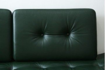 中古　カンディハウス(CONDE HOUSE)　アルプ(ALP)　本革　シンプルで美しい北欧モダンデザインの2人掛けソファ　定価約42万円　(R-083782)