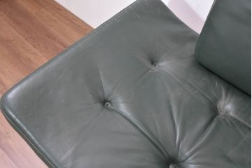 中古　カンディハウス(CONDE HOUSE)　アルプ(ALP)　本革　シンプルで美しい北欧モダンデザインの2人掛けソファ(ダイニングソファ、レザーソファ、2P、二人掛け、2人掛け)(定価約42万円)(R-083782)