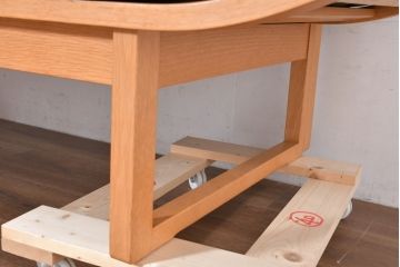 中古　カンディハウス(CONDE HOUSE)　アルプ(ALP)　本革　シンプルで美しい北欧モダンデザインの2人掛けソファ(ダイニングソファ、レザーソファ、2P、二人掛け、2人掛け)(定価約42万円)(R-083782)