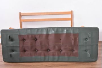 中古　カンディハウス(CONDE HOUSE)　アルプ(ALP)　本革　シンプルで美しい北欧モダンデザインの2人掛けソファ(ダイニングソファ、レザーソファ、2P、二人掛け、2人掛け)(定価約42万円)(R-083782)