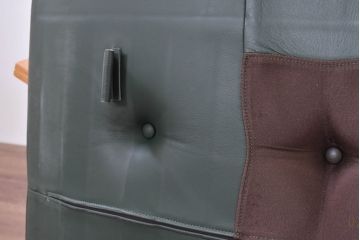 中古　カンディハウス(CONDE HOUSE)　アルプ(ALP)　本革　シンプルで美しい北欧モダンデザインの2人掛けソファ(ダイニングソファ、レザーソファ、2P、二人掛け、2人掛け)(定価約42万円)(R-083782)