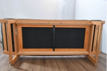 中古　カンディハウス(CONDE HOUSE)　アルプ(ALP)　本革　シンプルで美しい北欧モダンデザインの2人掛けソファ(ダイニングソファ、レザーソファ、2P、二人掛け、2人掛け)(定価約42万円)(R-083782)