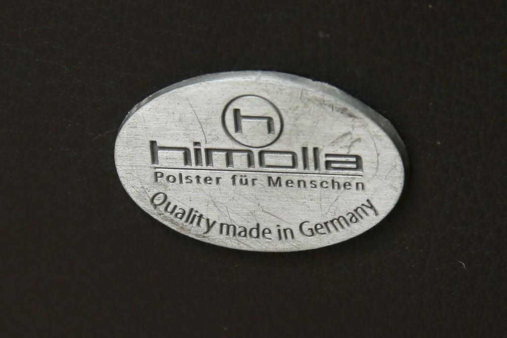 中古　美品　IDC大塚家具取り扱い　ヒモラ(himolla)　上質な本革素材と快適な座り心地が魅力の2Pソファ　定価約25万円　(R-083784)